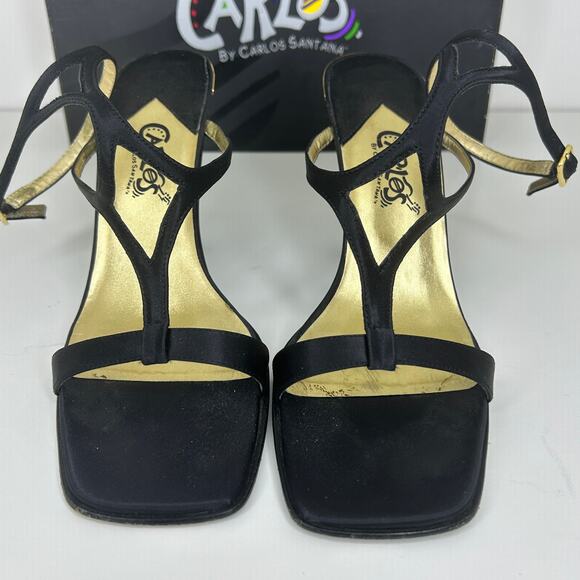 Carlos by Carlos Santana Black Strappy Heels “Angel” – Women’s Size 7.5M - Picture 7 of 11
